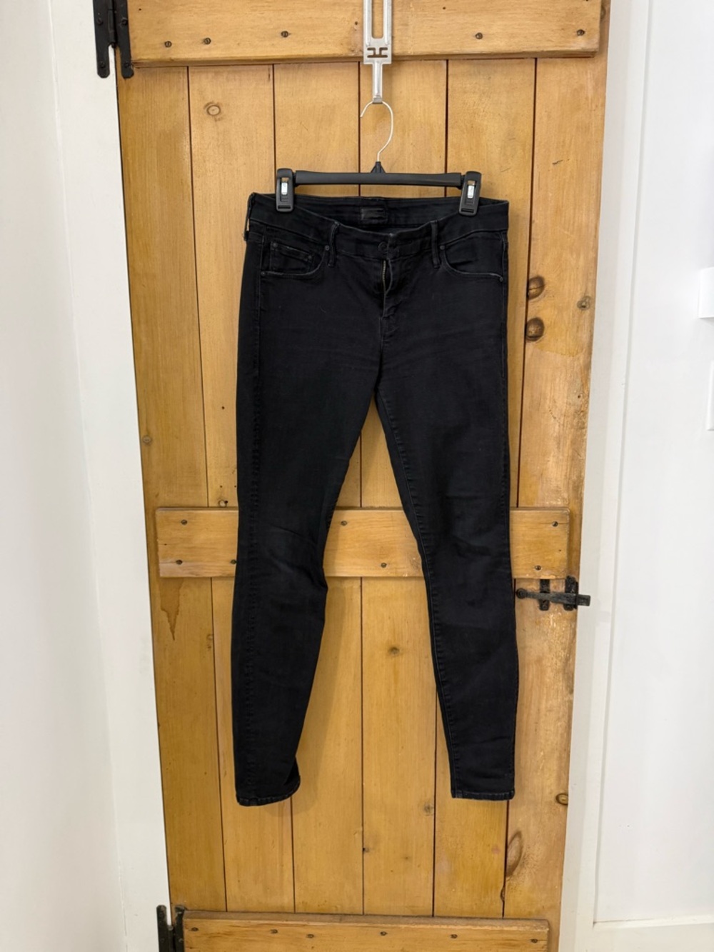 Women's Mother The Looker Black Skinny Jeans